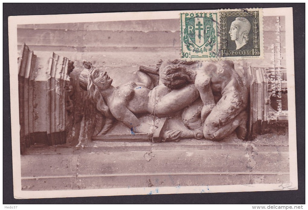 France Type Dulac Sur Lettre - 1944-45 Marianne (Dulac)