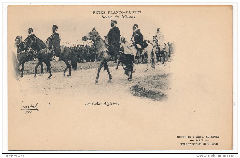 CPA - BÉTHENY (Marne) - Fêtes Franco-russes De 1901 - Les Caïds Algériens - Bétheny