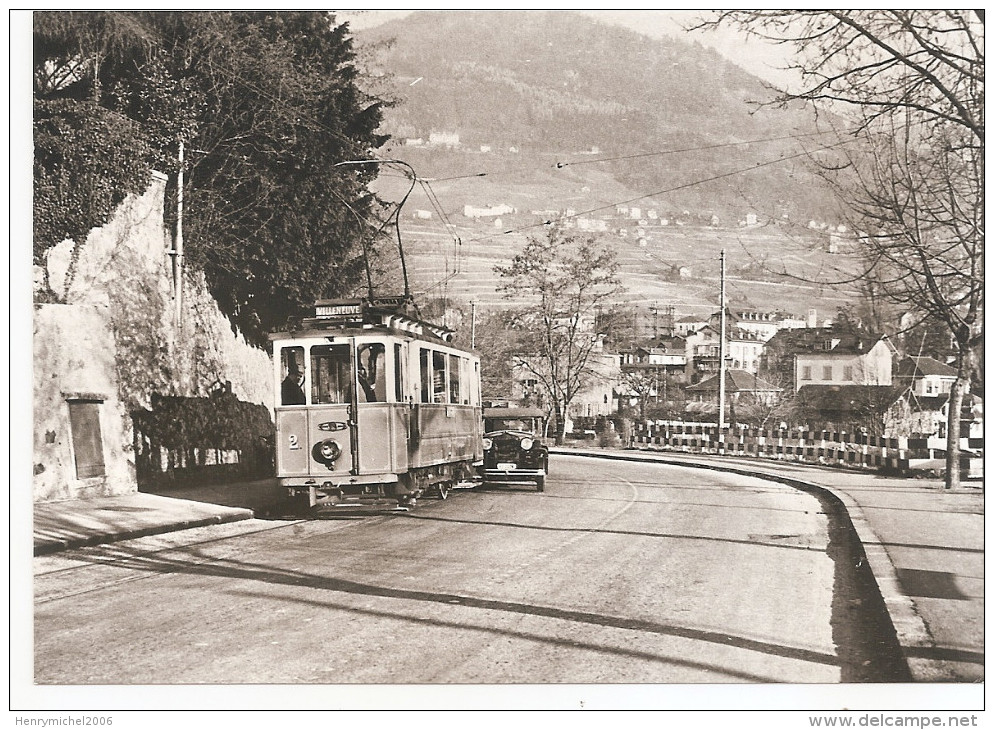 Suisse - Vaud - Montreux Clarens Tramway Et Auto Accident Au Basset , Cpm - Montreux