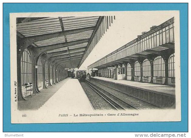 CPA 235 - Métro - Le Métropolitain Gare D'Allemagne PARIS - Metro, Stations