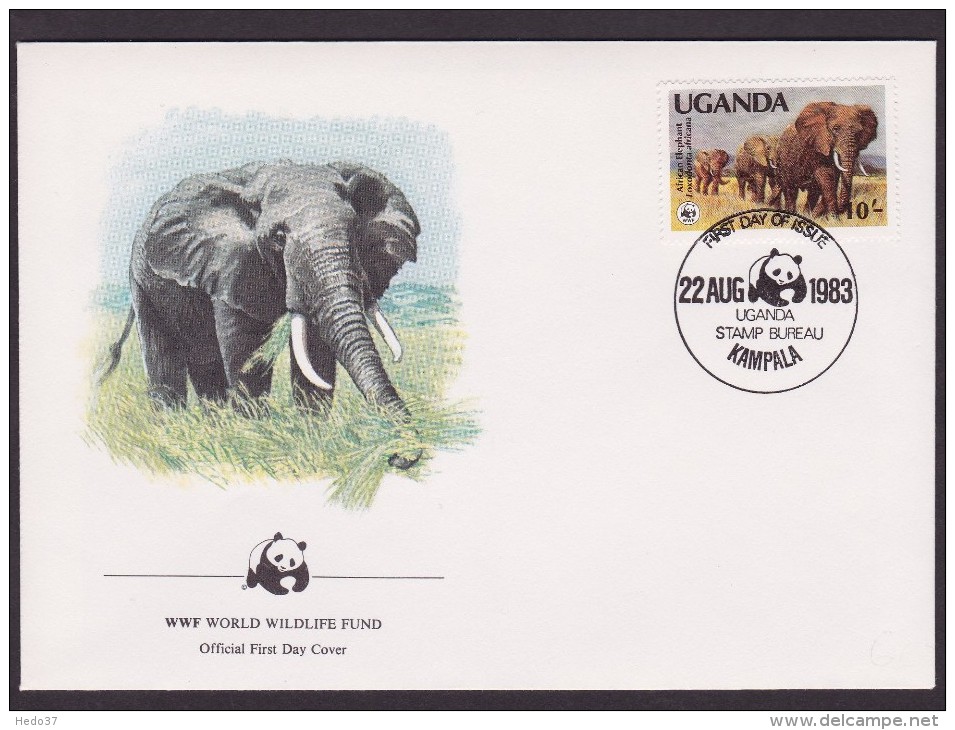 Elephant - Uganda - FDC