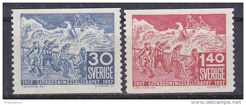 1957  SUEDE  SWEDEN Yt 414-415     Scott 499-500   MNH ** LUXE - Unused Stamps