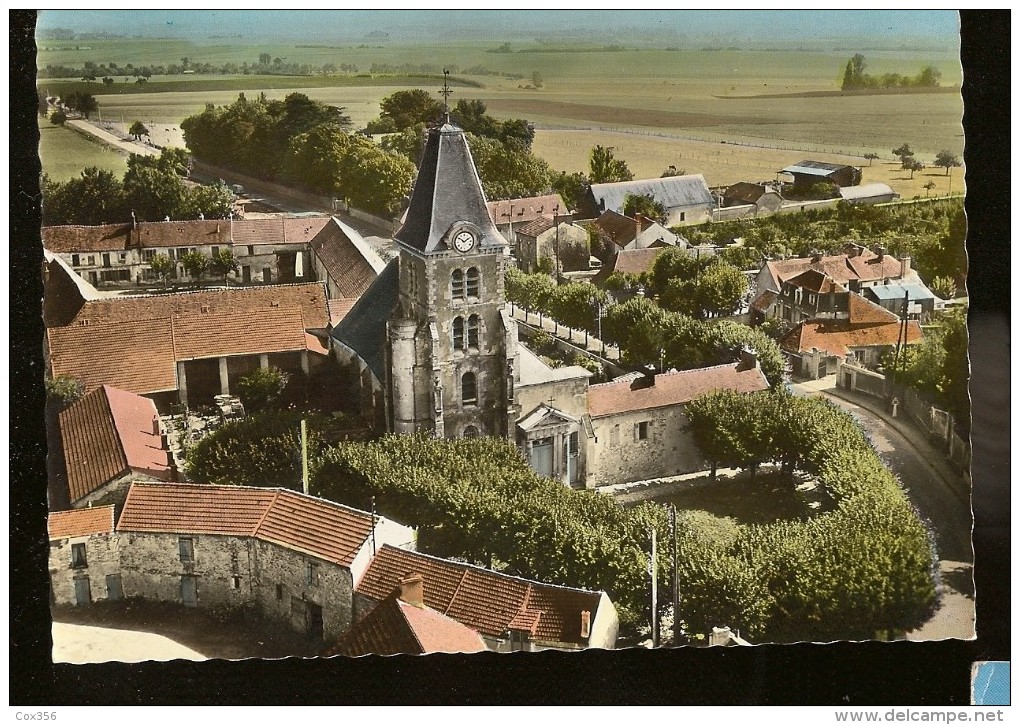 CPSM 78 SAINT NOM LA BRETECHE L'Eglise Vue Aérienne - St. Nom La Breteche