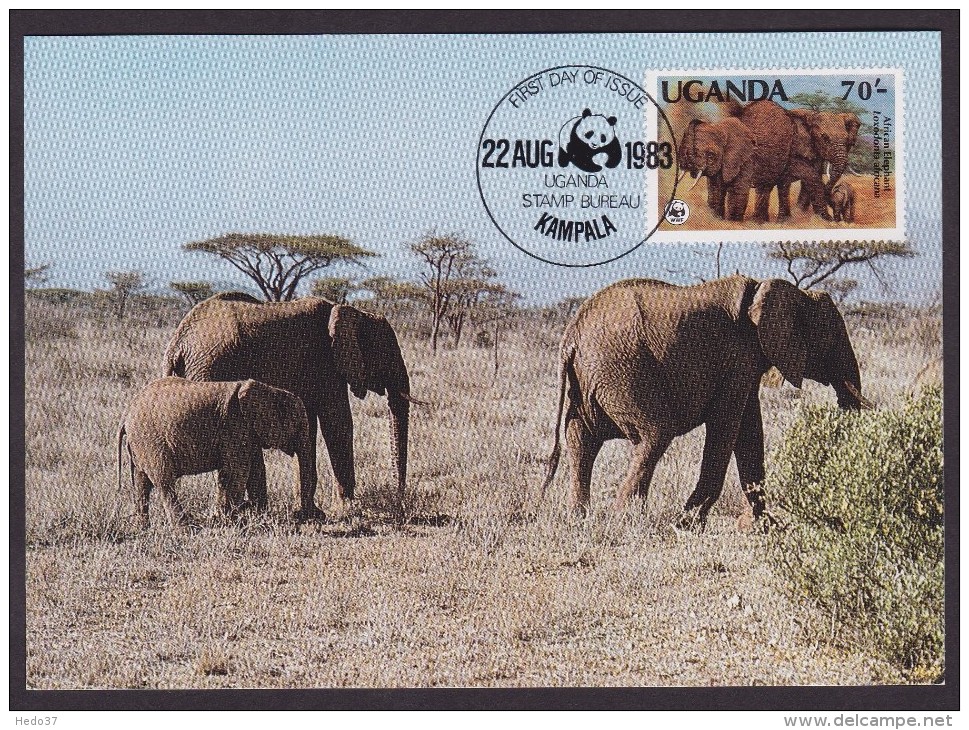 Elephant - Uganda - Maximum Cards