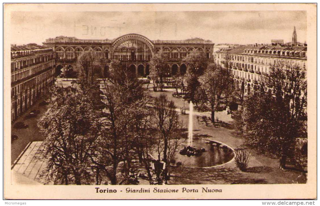 TORINO - Giardini Stazione Porta Nuova - Stazione Porta Nuova