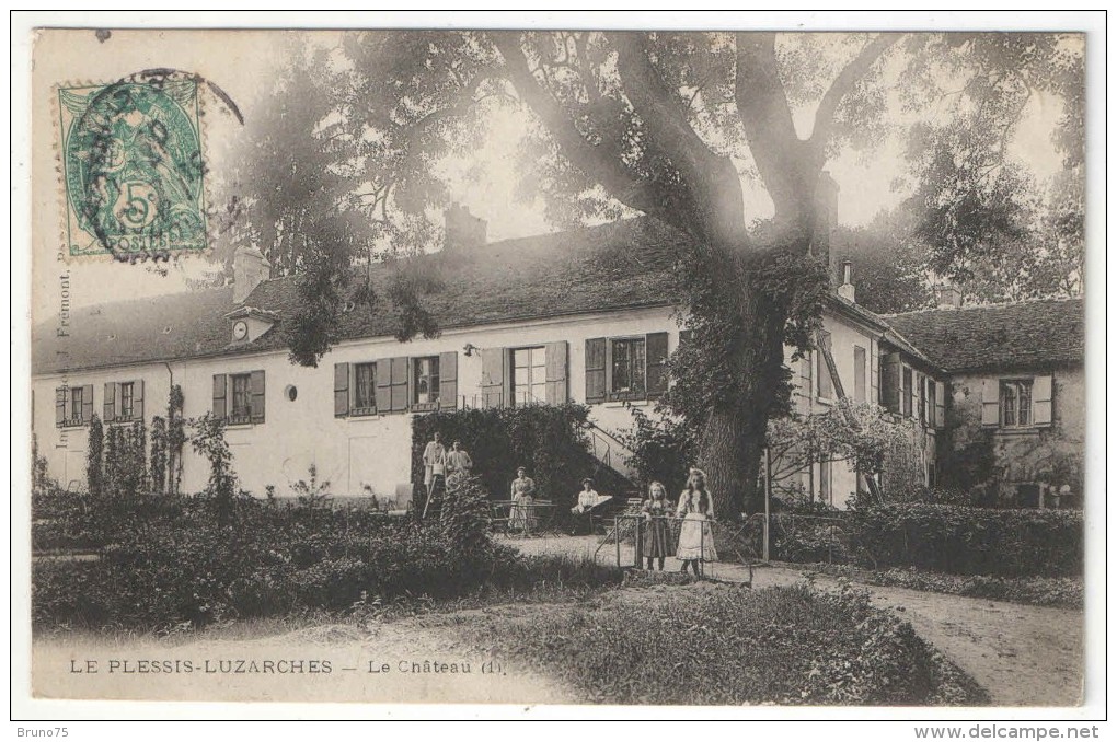 95 - LE PLESSIS-LUZARCHES - Le Château (1) - 1907 - Autres & Non Classés