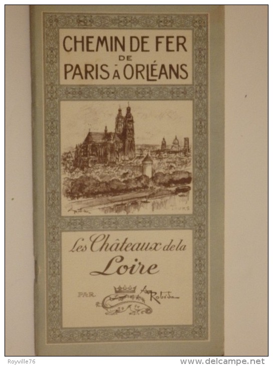 Document Sur "chemin De Fer Paris à Orléans". Les Châteaux De La Loire. - Railway
