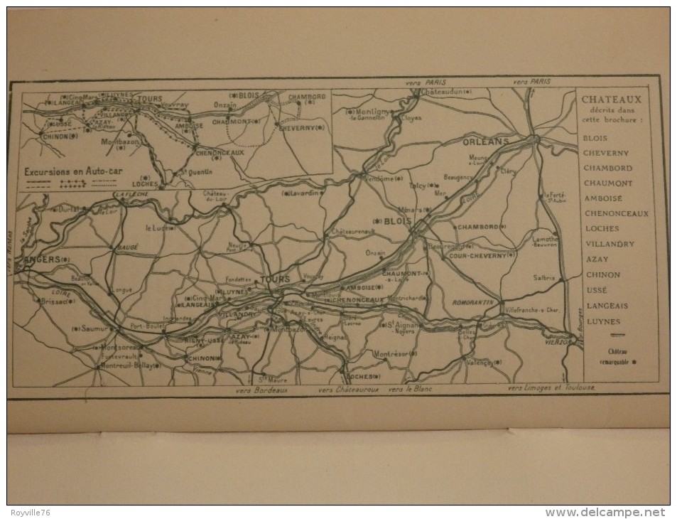 Document Sur "chemin De Fer Paris à Orléans". Les Châteaux De La Loire. - Railway