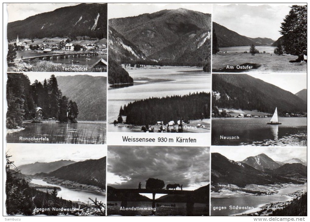 Weissensee 930 M - Mehrbildkarte 1959 - Weissensee