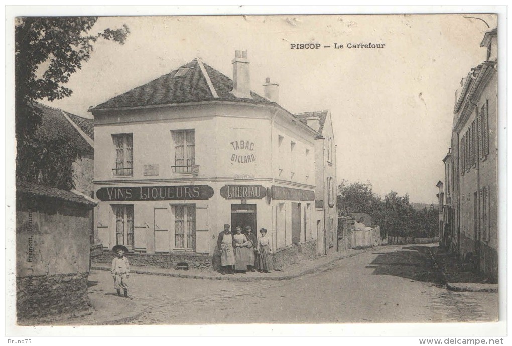 95 - PISCOP - Le Carrefour - Café Restaurant Lhériau - Pontcelles