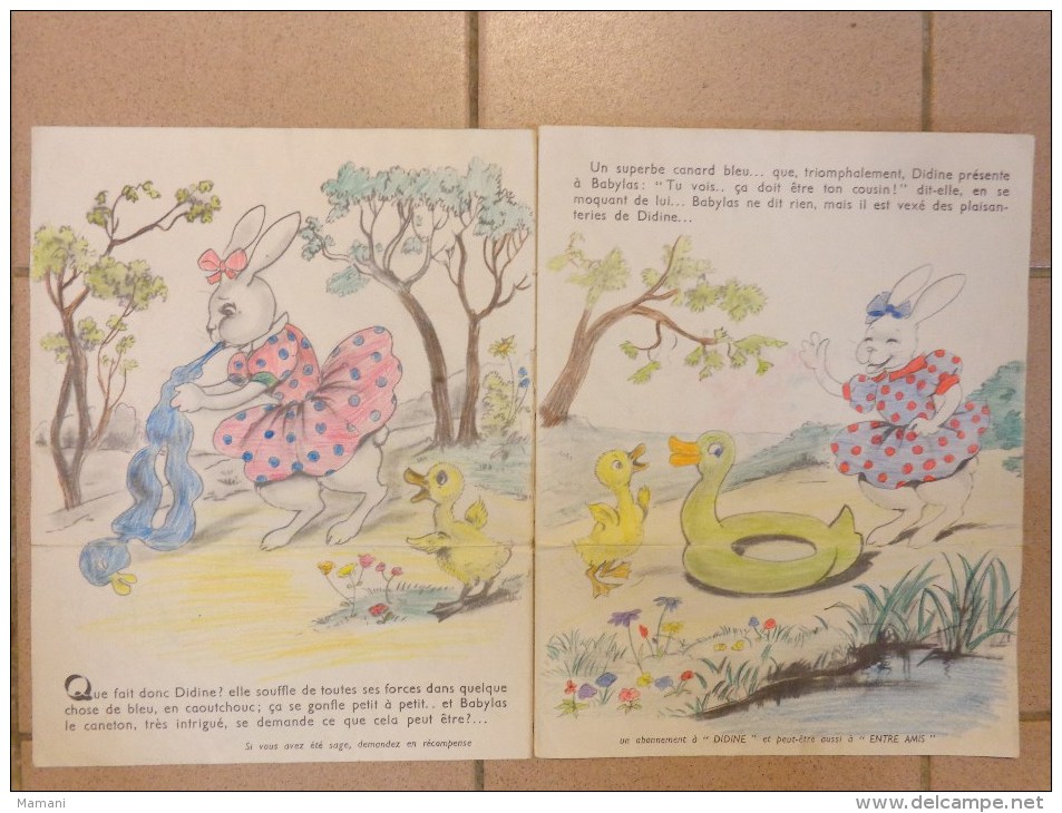 DIDINE N°2 Illustrateur Mateja  (lapin Canard)mensuel Des Annees 1954 - Other & Unclassified