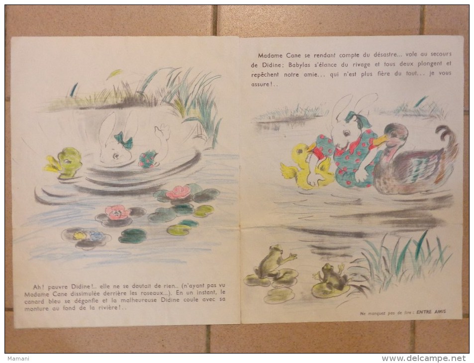 DIDINE n°2 illustrateur mateja  (lapin canard)mensuel des annees 1954