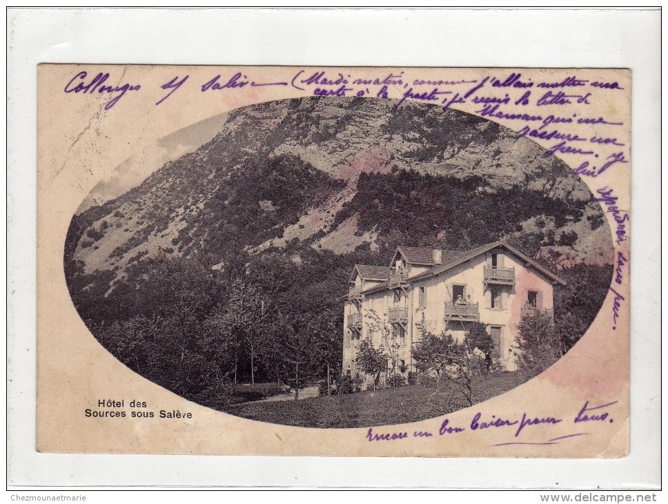 HOTEL DES SOURCES SOUS SALEVE - CPA - Autres & Non Classés