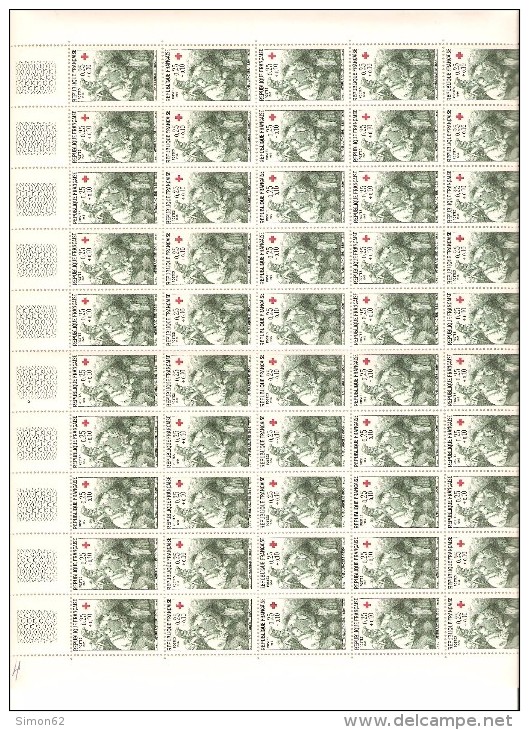 FRANCE   FEUILLE DE 50  DU N° 1508/1509   NEUF ** MNH DE1966 - Full Sheets