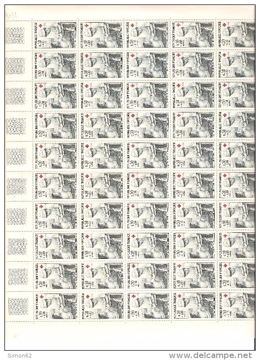 FRANCE   FEUILLE DE 50  DU N° 1508/1509   NEUF ** MNH DE1966 - Full Sheets