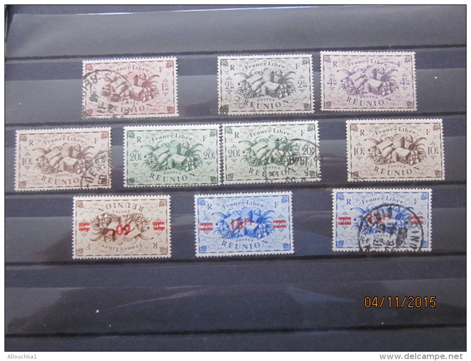 10 TIMBRES DE LA REUNION  OBLITERES  &gt; VOIR SCANNS - Neufs