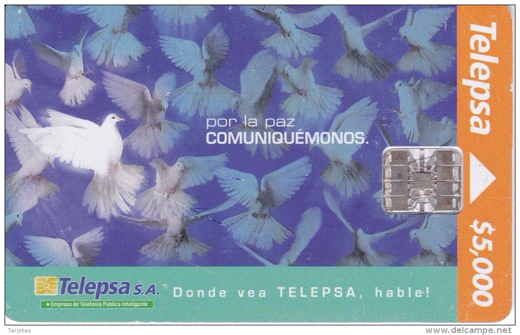 TARJETA DE COLOMBIA DE TELEPSA DE UNAS PALOMAS (PAJARO-BIRD) - Colombia