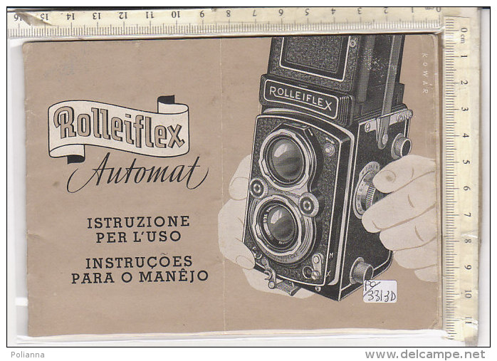 PO3313D# LIBRETTO ISTRUZIONI MACCHINA FOTOGRAFICA ROLLEIFLEX AUTOMAT - Cámaras Fotográficas