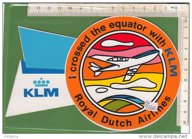 PO3338D# ADESIVO AVIAZIONE - LINEE AEREE KLM - ROYAL DUTCH AIRLINES - Stickers