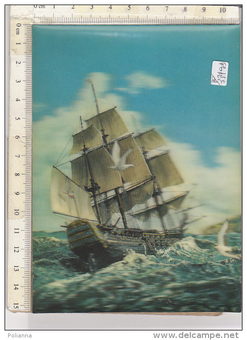 PO3349D# STEREOSCOPICA 3D LENTICULAR - VELIERO - NAVI   No VG - Cartoline Stereoscopiche