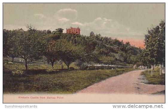 Maine Portland Kimballs Castle From Belnap Point - Portland