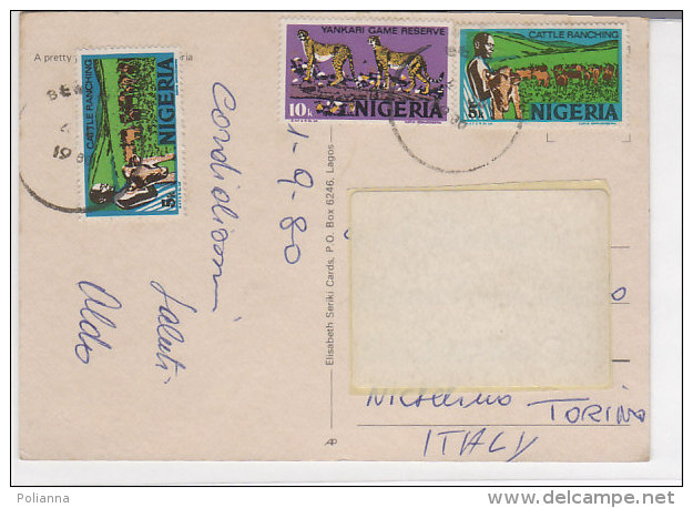 PO3448D# NIGERIA - DONNE COSTUMI TIPICI  VG 1980 - Nigeria