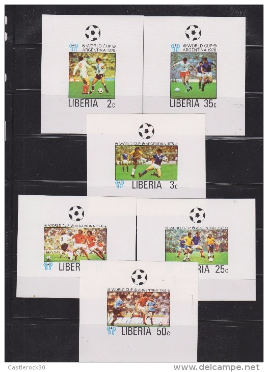 O) 1978 LIBERIA, PROOF, WORLD CUP SOCCER ARGENTINA  1978 - FOOTBAL - Liberia