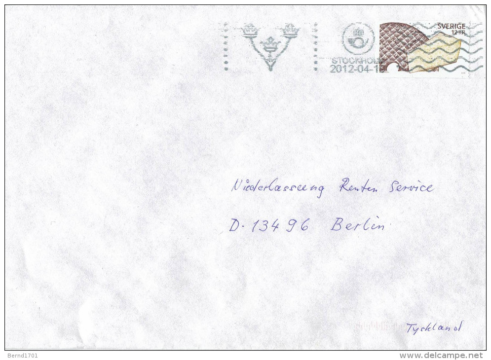 Schweden  / Sweden - Umschlag Echt Gelaufen / Cover Used (k453) - Briefe U. Dokumente