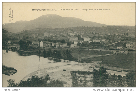 43 RETOURNAC / Vue Prise Du Vert, Perspective Du Mont Miaune / - Retournac