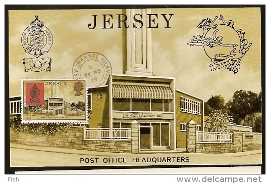 Jersey & Postal Máximo, Aniversário Da União Internacional Postal 1979 (55) - UPU (Wereldpostunie)