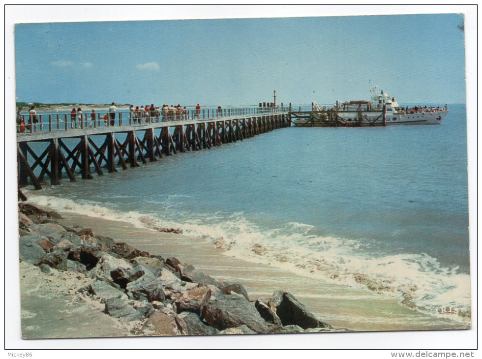 LA TRANCHE SUR MER--L'estacade Et Le Bateau Inter Iles (animée),cpsm  15 X 10  N° 103 Par éd  Théojac - La Tranche Sur Mer