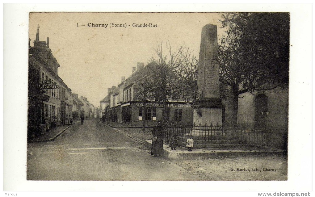 Cpa N° 1 CHARNY Grande Rue - Charny