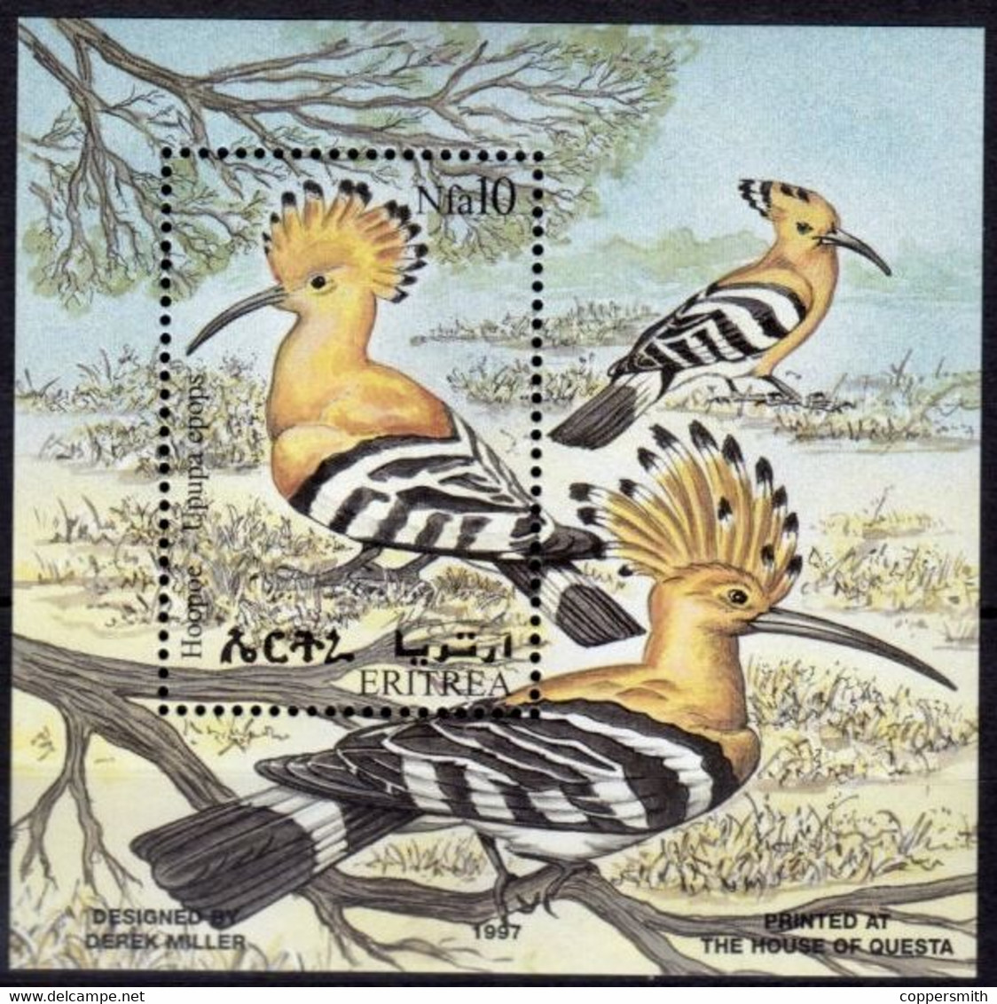 (041-44) Eritrea  Birds Sheet / Bloc / Bf Oiseaux / Vögel / Vogels ** / Mnh  Michel 168-185 + BL 7-8 - Eritrea