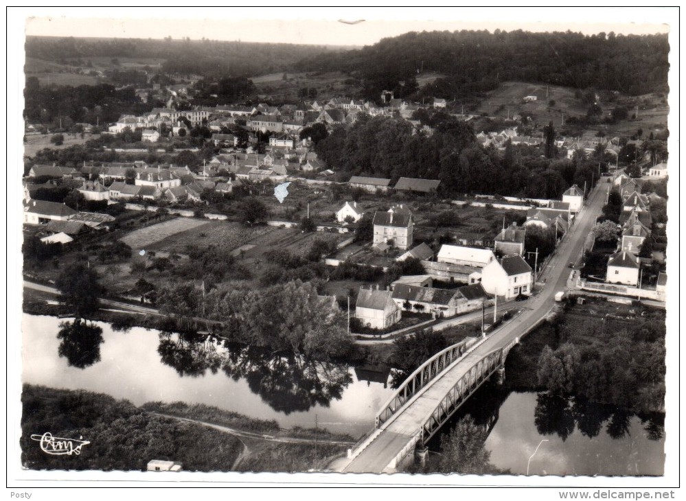 CPSM - ATTICHY - VUE PANORAMIQUE AERIENNE - N/b - Ann 50 - - Attichy