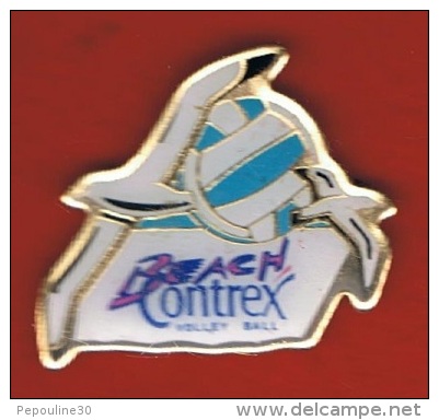 1 PIN'S //  ** BEACH VOLLEY ** CONTREX ** VOLLEY BALL ** - Volleybal