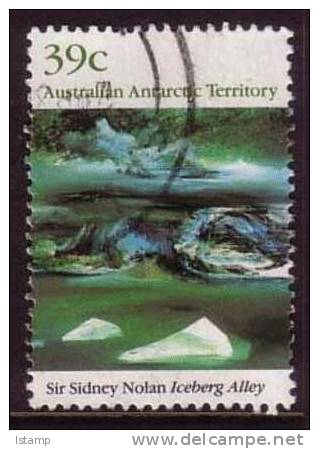 1989 - Australian Antarctic Territory Landscapes 39c ICEBERG ALLEY Stamp FU - Used Stamps