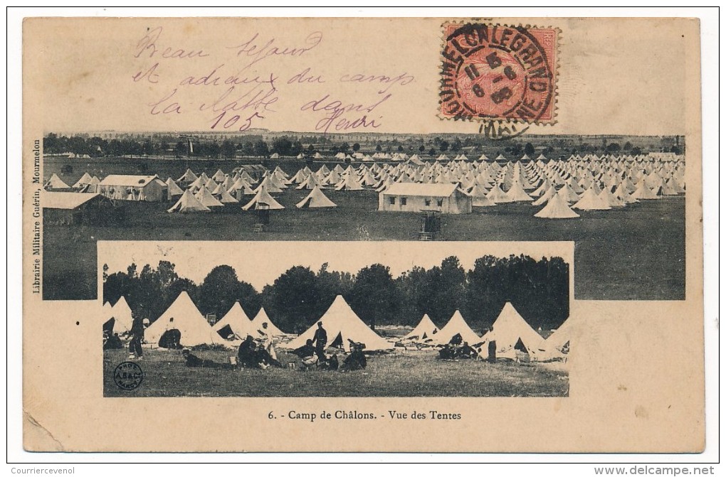 CPA - Camp De CHALONS (Marne) - Vue Des Tentes - Camp De Châlons - Mourmelon