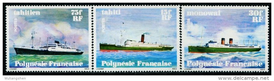 FN1479 Polynesia 1978 Marine Vessels 3v MNH - Neufs