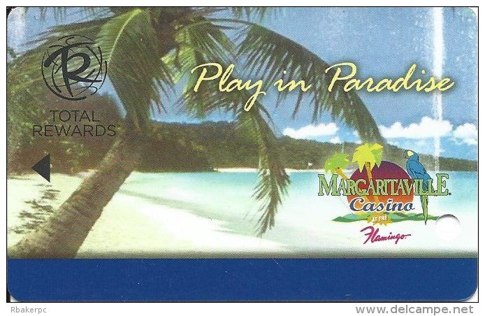 Harrah´s Casino Play In Paradise / Margaritaville Casino At The Flamingo Slot Card - Casino Cards