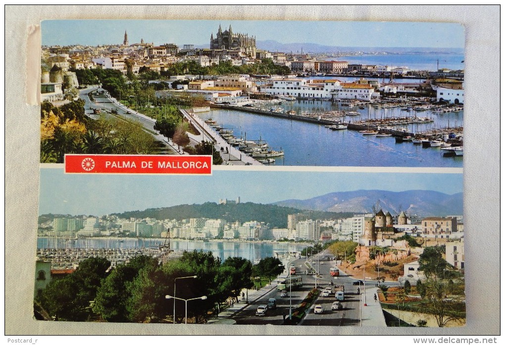 Spain Palma De Mallorca Paseo Maritimo Multi View Stamps    A 63 - Mallorca