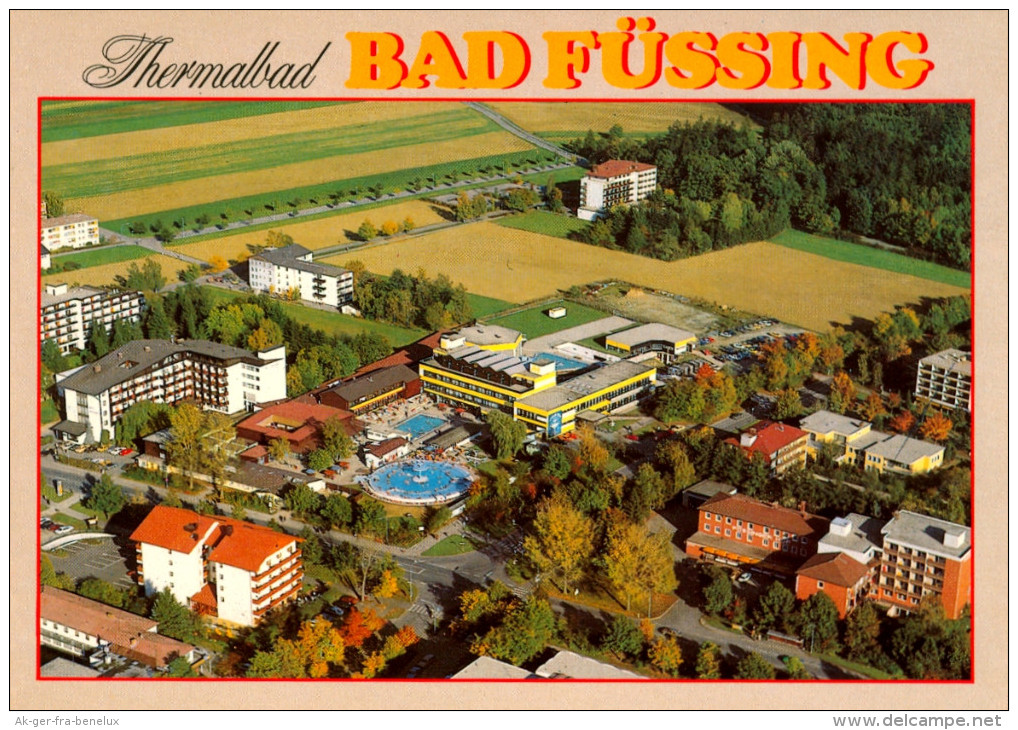 AK Bad Füssing Thermalbad Therme I Niederbayern Luftbild Scheurecker Bayern Ndb. Deutschland Luftaufnahme Luftfoto - Bad Fuessing