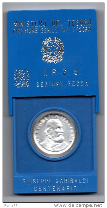 ITALIA REPUBBLICA - LIRE 500 GIUSEPPE GARIBALDI - ANNO 1982 - ARGENTO - ZECCA - Commemorative