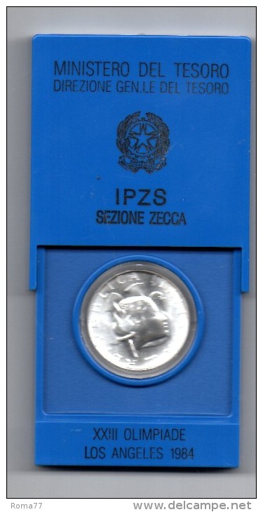 ITALIA REPUBBLICA - LIRE 500 OLIMPIADI LOS ANGELES 1984  - ARGENTO - ZECCA - Commemorative