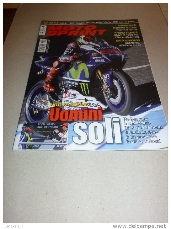 MOTO SPRINT N 18 - 2015  - DA AGO A VALE 1998 - MOTOGP SPAGNA   --  OTTIMO - Moteurs