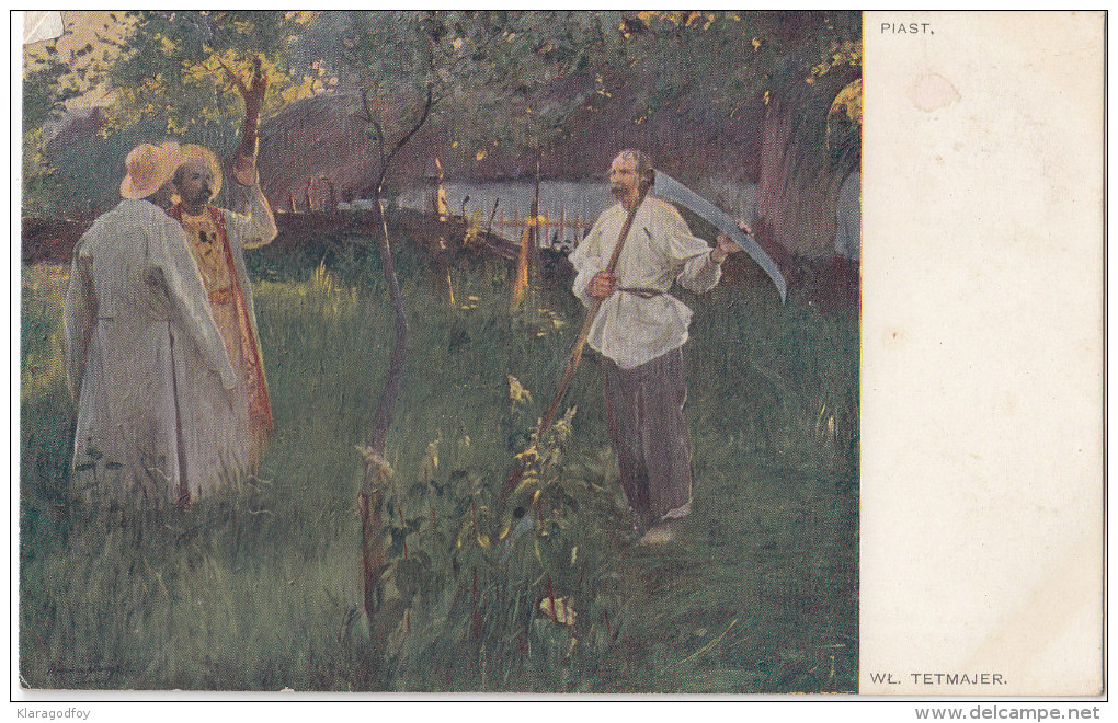 Wl. Tetmajer: Piast WWI Censored Postcard Travelled Zagreb To Vrbanja 1916 Bb151105 - Paintings