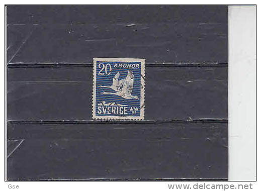 SVEZIA  1942  - Unificato  A 7a -fauna - Cigno - Used Stamps