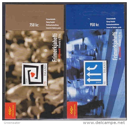 Europa Cept 2006 Iceland 2 Booklets With Self Adhesive Stamps  ** Mnh (F4550) - 2006