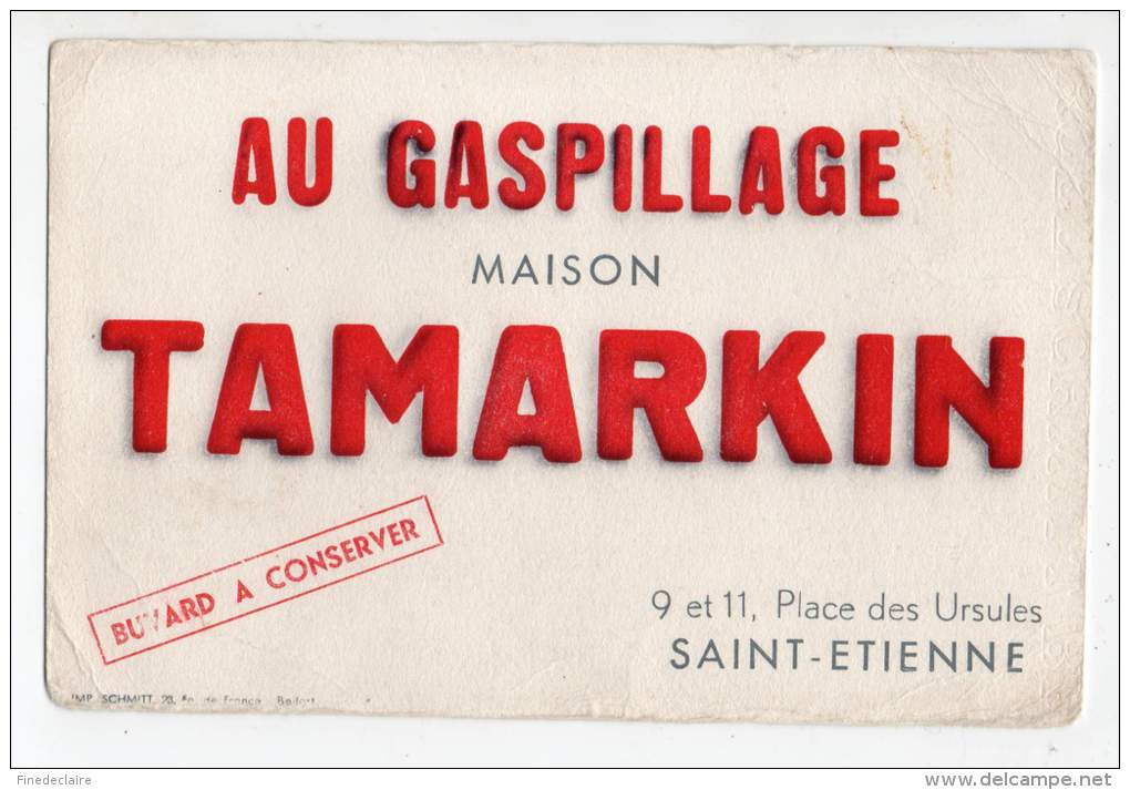 Buvard - Au Gaspillage, Maison Tamarkin, Saint Etienne - T