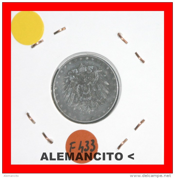 ALEMANIA -  IMPERIO  -  DEUTSCHES REICH -  10-Pfn: AÑO 1916-E - 10 Pfennig