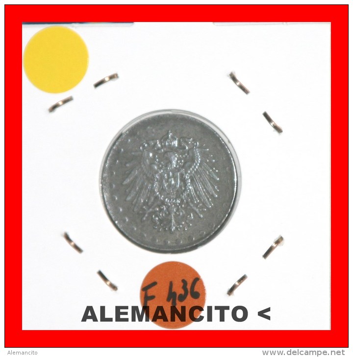 ALEMANIA -  IMPERIO  -  DEUTSCHES REICH -  10-Pfn: AÑO 1917-J - 10 Pfennig